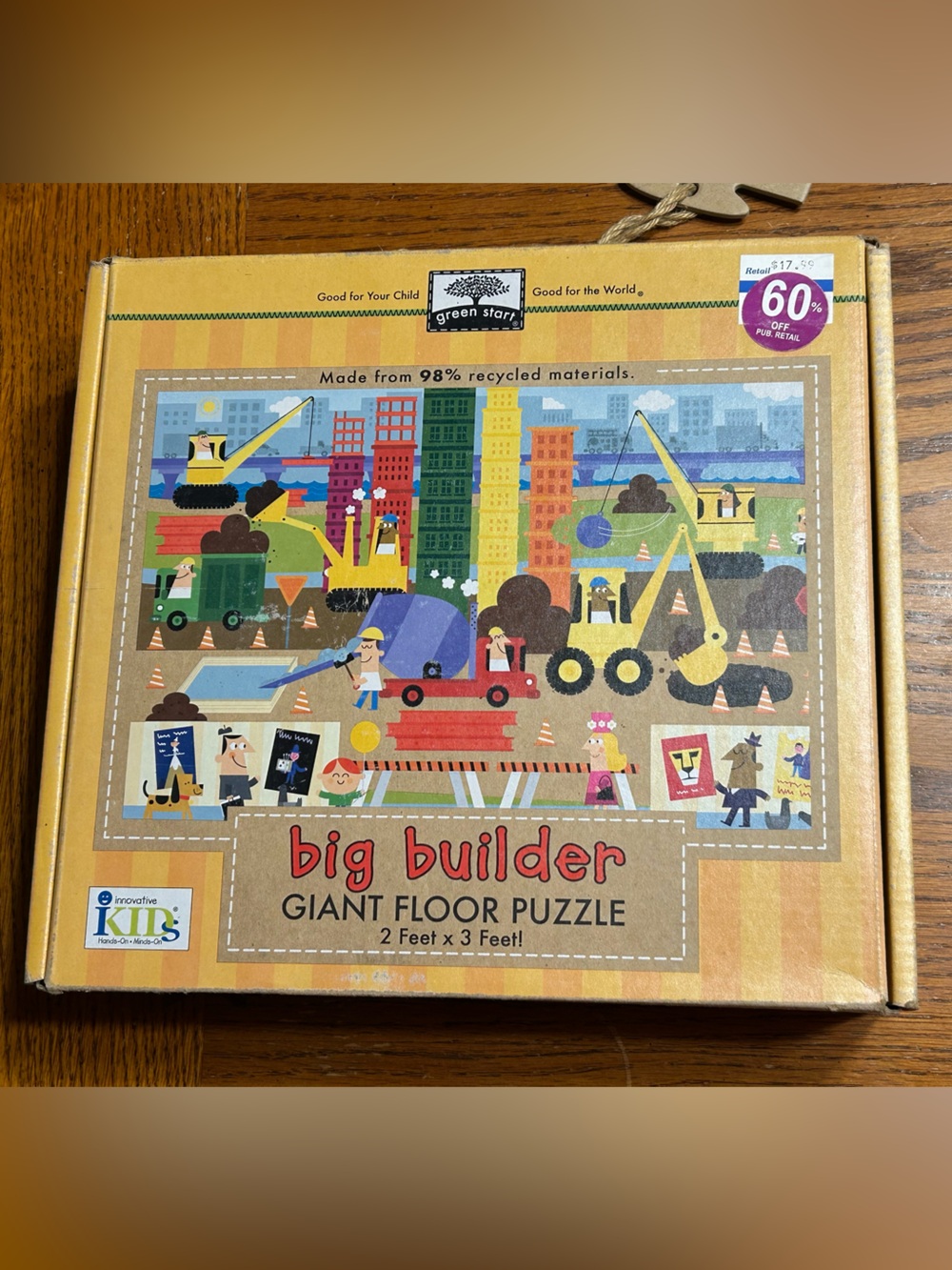 Big Builder Giant Floor Puzzle - Yellow